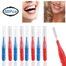 50PCS Dental Orthodontic Oral floss Interdental Brush Toothpick Teeth Tooth Tool