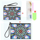 DIY Mandala Special Shaped Diamond Painting Wristlet Clutch Women Wallet