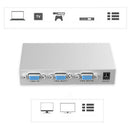 2 Ports VGA XGA SVGA Video Splitter Box PC Laptop to TV LCD Monitor Display