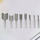 8Pcs/Set Shank 1/4" Dia Straight Router Bit Milling Slot Cutter Woodwork Tool mh