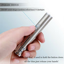 Mini Flashlight Pointer Pen Cat Teaser Torch USB Rechargeable Stainless Steel
