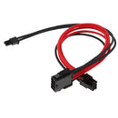 2pcs 8-Pin(6+2-Pin) PCIe PCI Express Extension Cable Cord 18AWG 30cm - Sleeved