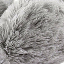 Unisex Winter Headband Fluffy Faux Fur Ear Pad Back Earmuffs Gray W3W1