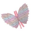 Girls Pink Butterfly Wings Fairy Shawl Cape Fancy Pixie Princess Dress Props