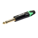 6.35mm Mono Male Plug Connector DIY Soldering Plug for Microphone (Green) A