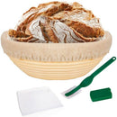 10 Inch Bread Proofing Basket - Banneton Proofing Basket + Cloth Liner + Do