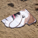 One Piece Soft Microfiber 155X125Cm Creative Cute Dog Beach Towel Beach Sca