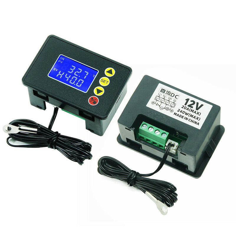 W4209 12V DC Digital Temperature Controller with Normally Open Relay NTC