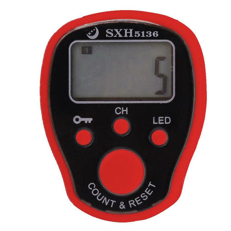 0-99999 Finger Counter LED Night Luminous Electronic Tally Counter (Red) A