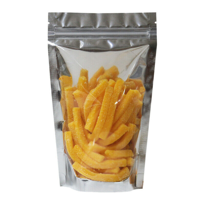 100 Pcs Clear Aluminum Foil Bag Self Seal Zipper Ziplock Packing Food Bag R U9E1