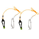 2pcs Downrigger Release Clip Power Grip Plus Adjustable Clip 17" Leader Snap