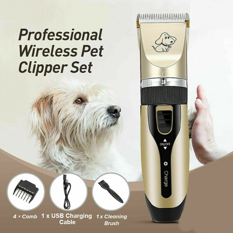 Electrical Animal Pet Dog Cat Hair Grooming Trimmer Shaver Clipper Quiet Razor
