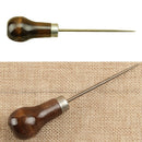 Professional Leather Wood Handle Awl Tools For Leathercraft Stitching Sewing LJ