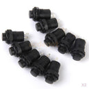 20pcs 12V Car Boat Dash Locking Latching OFF-ON Push Button Switch Blk 12mm