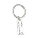 Fashion Keyring Gifts Engraved Drive Safe I Need You Here With Me For Couples