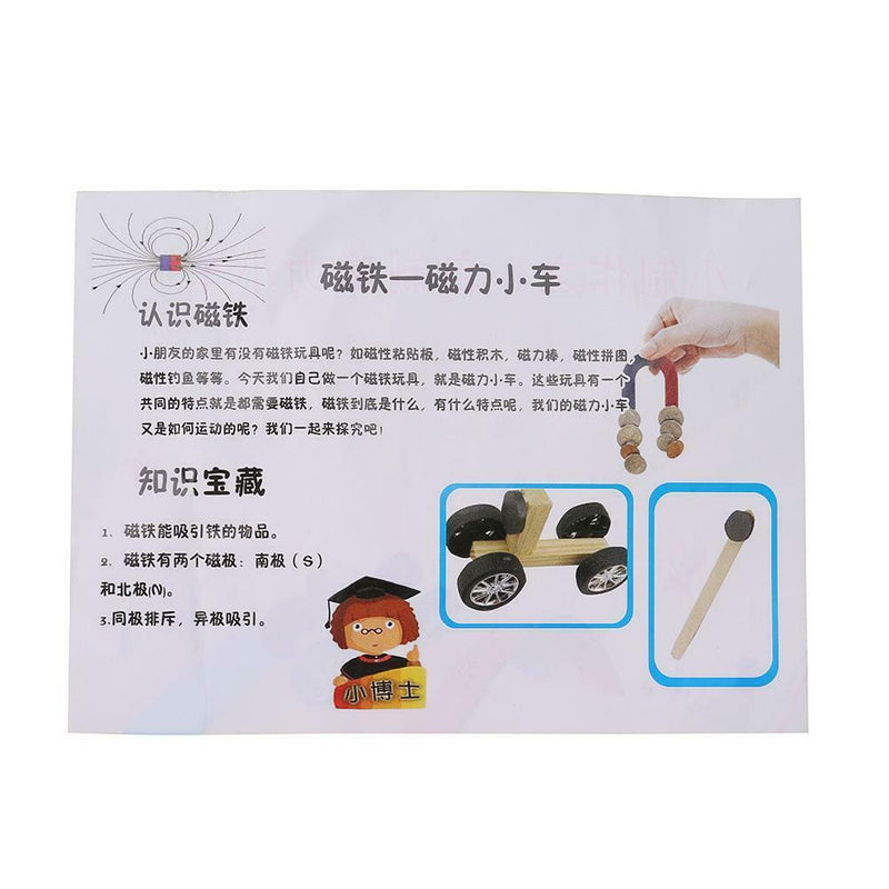DIY Inventions Magnetic Car Vehicle Pupils Technology Experiment Materials