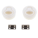 1 Pair Nylon Boat Marine Locker Hatch Latch Turning Boat Lock Lift Handle