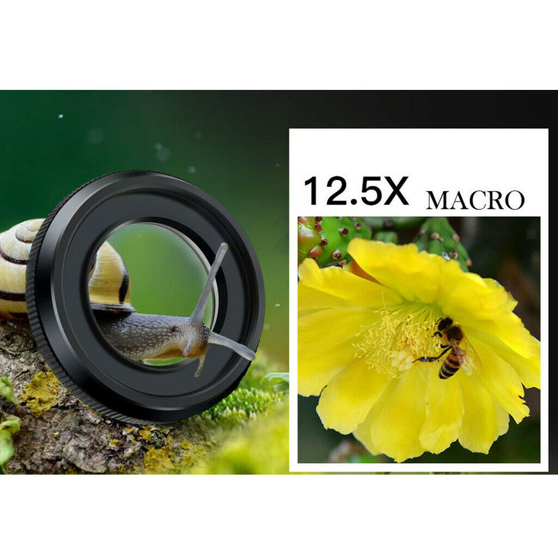 Cell Phone Lens Kit, 0.45X Super Wide Angle + 15X Macro Lens, 4K HD Lens for