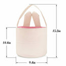 Easter Bunny Ears Basket Design Easter Bunny Bags Bunny Ears Tote Bags-pink T7G2