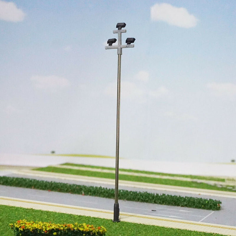 10x Building HO OO Scale Post Railway LED Street Lights
