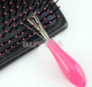2x Hair Remover Comb Brush Cleaner Cleaning Embedded Beauty Tool Plastic Hand3c`