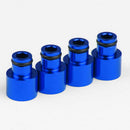 8x High Quality Fuel Injector Adapters for Acura B16 B18 D16Z D16Y Blue+Red