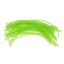 80pcs/set Green Soft Silicone Tube Glowing Hook Shank Fishing Sleeve 2 Size