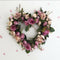 34cm Rose Flower Wreath Hanging Ornaments for Front Door Party DIY Purple