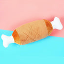 Chicken Legs Double Bones Toys Pet Dog Puppy Toys Dogs Chew Plush Sound_Toy H5D4