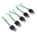 5x 60A LED Relay 12V 4Pin Socket w Wire Normal Open Waterproof Car Truck Van