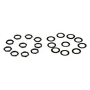 Set of 10 Guitar Jack Socket Nuts + Washers for Electric Guitar Basss Black