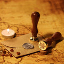 Wood Handle Metal Sealing Wax Stamp Sundries Pattern Wax Seal Stamp (A47)