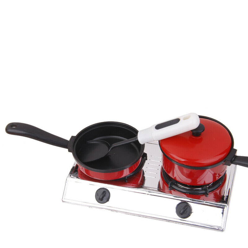 Plastic Kitchen Cookware Gas Cooker Pot Set Role Playing Game Kid Toys Gifts