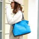 Shoulder Messenger Handbags Women Large Capacity Totes Crossbody Bag (Blue)