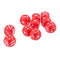 Collectible D6 Wooden Dice Dotted 10x for Table Card Game MTG DND Prop Red