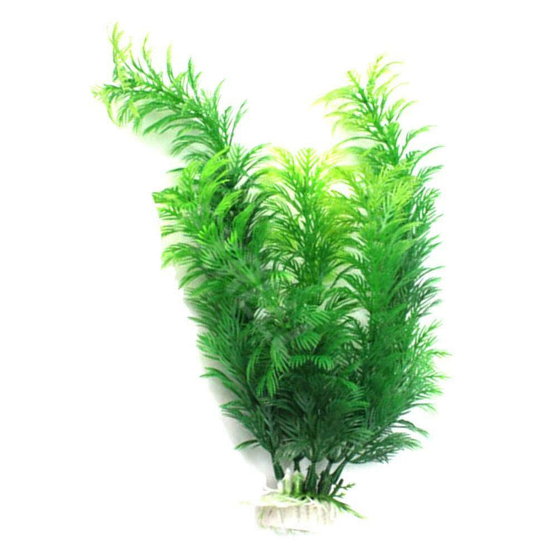 11.8" Green Artificial Plastic Plant Grass FishTank Aquarium Ornament Decor A