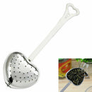 Heart Shaped Spoon White Cases Souvenir Wedding Strainer Gift W5M4