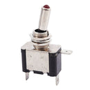 2 Pcs Car 12V 20A Red Illuminated Lamp SPST On/Off Toggle Switch