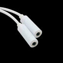 3.5mm AUX Audio Mic Splitter-Cable Earphone Headphone Adapter 1-Male To 2-F C5M1