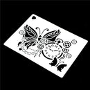 Butterfly Clock Shape Cake Stencils Environmental Plastic Spray Cake Mould OZ