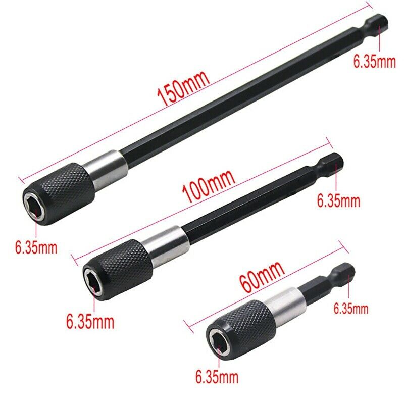 1/4 inch 3/8 inch 1/2 inch Socket Adapter Impact Hex Shank Drill Bits Set 3