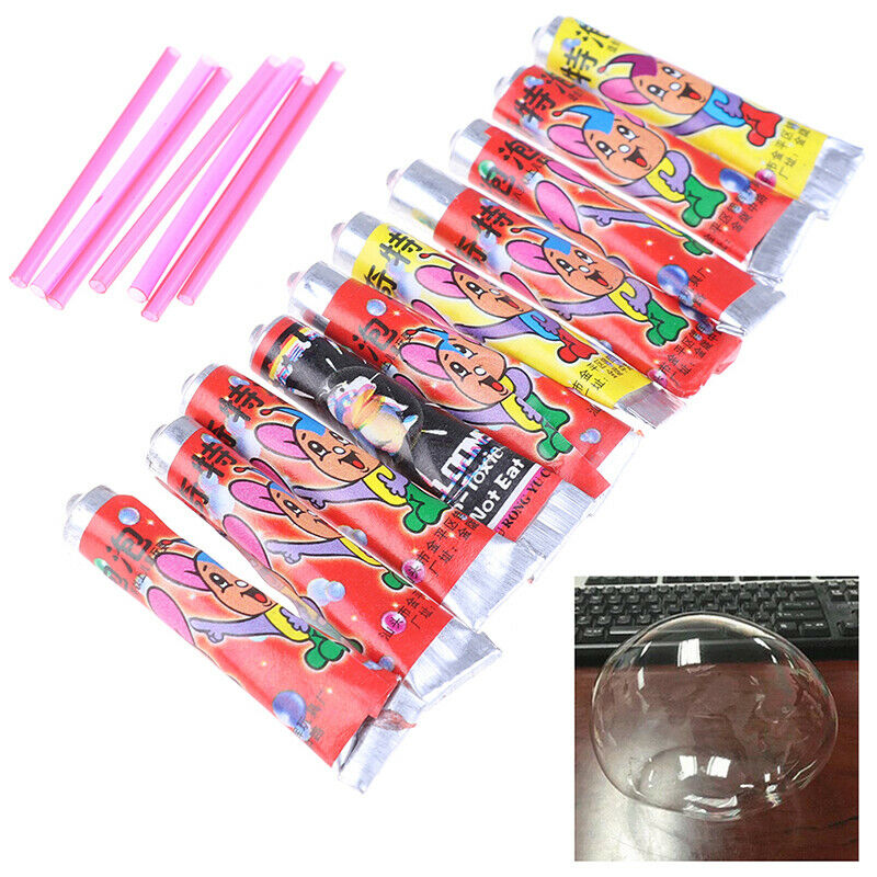 10Pcs Bubble Glue Kids Blowing Bubble Ball Toys for Children Space Ball- OZ