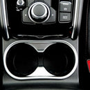 Auto Water Cup Holder Frame Decoration Cover Trim For Mazda Cx-5 Cx5 2017 2
