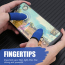 2x Breathable Game Controller Finger Cover Sweat Proof Thumb Sleeve (B)