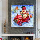 5D DIY Full Drill Diamond Painting Snowman Car Cross Stitch Embroidery Kits