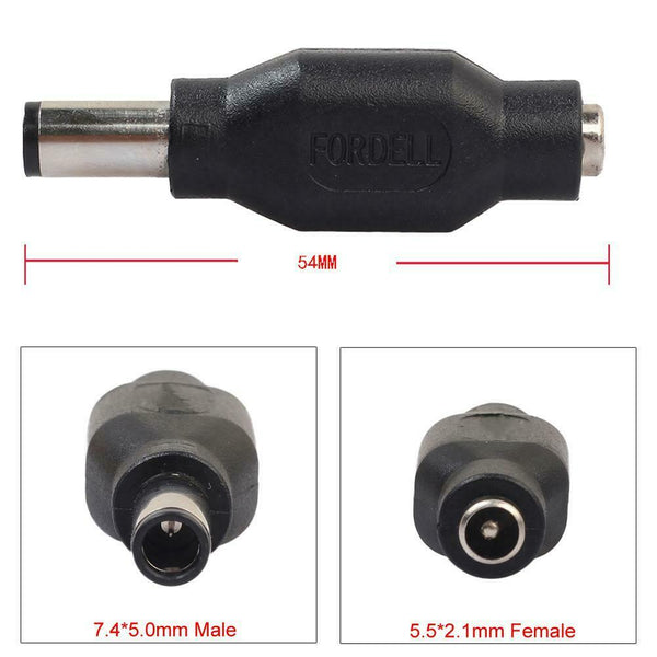 1pcs DC Power Adapter Converter 7.4*5.0mm Male to 5.5*2.1mm Female for DELL