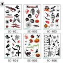 5 Pcs/Set Random  Tattoo Temporary Party Halloween Scary Blood StickeME