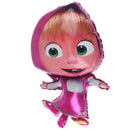 77*47cm Masha styling Balloon lovely Girl Aluminum Balloon Birthday Party Decor