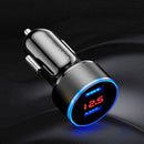 Dual Ports 3.1A USB Car Charger Lighter 12V/24V Digital LED Accessory
