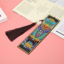 DIY Owl Special Shaped Diamond Painting Leather Bookmark Tassel Book Marks